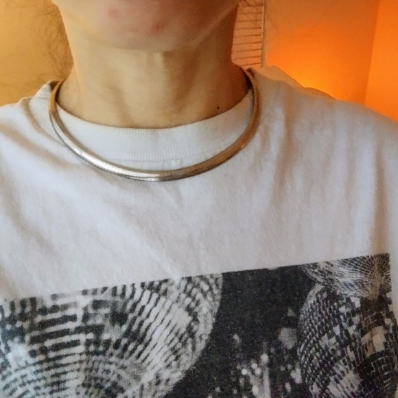 925 Sterling Silver Herringbone Necklace - Picture 8 of 8